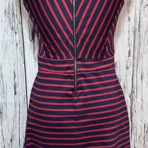 Monteau Los Angeles Stripes Women's Red and Blue Dress S-M